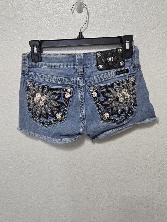 Miss Me Pants - Miss Me Denim cut off shorts embellished bedazzled 25 JP5721H2